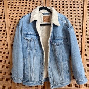 Men's Denim Sherpa Jacket